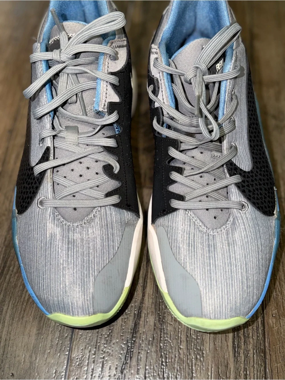 Nike Gray, Black and Blue mens Training Sneakers